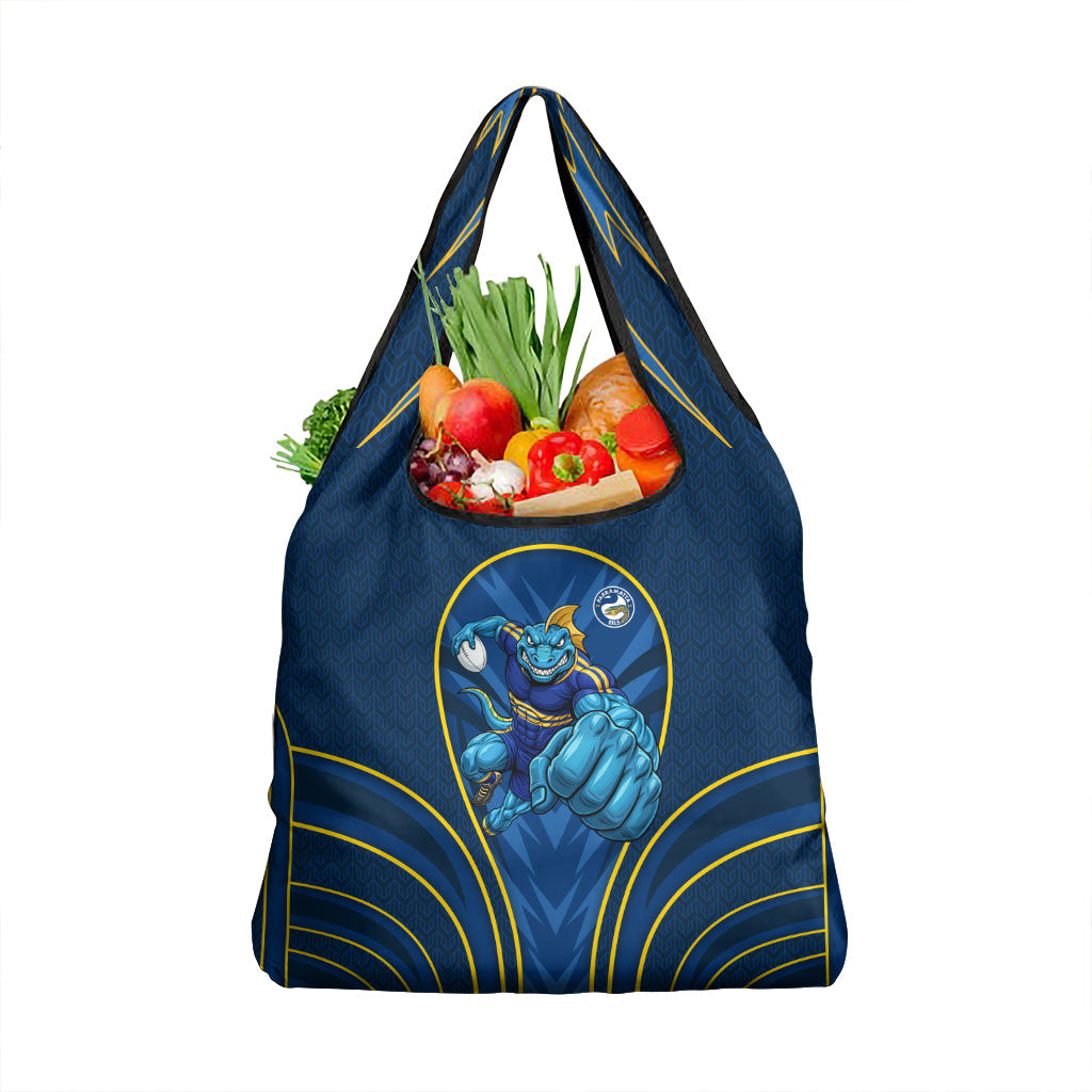 Parramatta Eels Rugby Mascot Grocery Bag Australian Rugby Culture - Tribal Inspired Eel