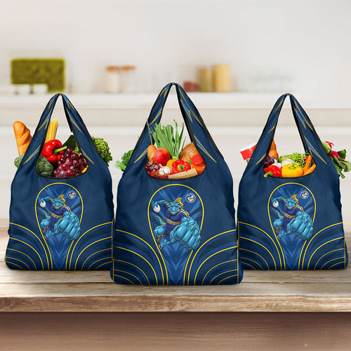 Parramatta Eels Rugby Mascot Grocery Bag Australian Rugby Culture - Tribal Inspired Eel