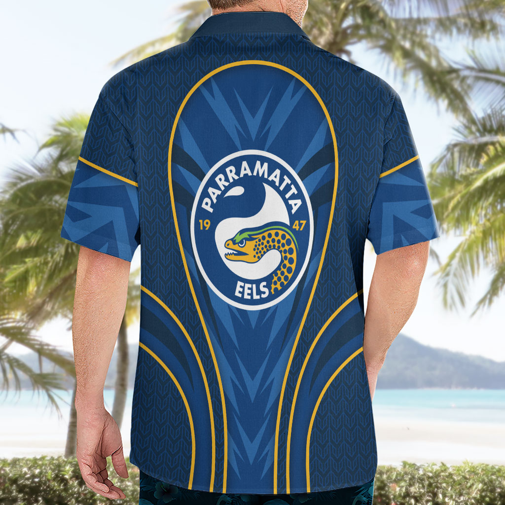 Parramatta Eels Rugby Mascot Hawaiian Shirt Australian Rugby Culture - Tribal Inspired Eel
