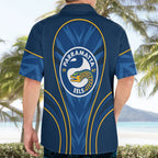 Parramatta Eels Rugby Mascot Hawaiian Shirt Australian Rugby Culture - Tribal Inspired Eel