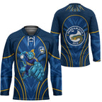 Parramatta Eels Rugby Mascot Hockey Jersey Australian Rugby Culture - Tribal Inspired Eel