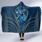 Parramatta Eels Rugby Mascot Hooded Blanket Australian Rugby Culture - Tribal Inspired Eel