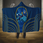Parramatta Eels Rugby Mascot Hooded Blanket Australian Rugby Culture - Tribal Inspired Eel