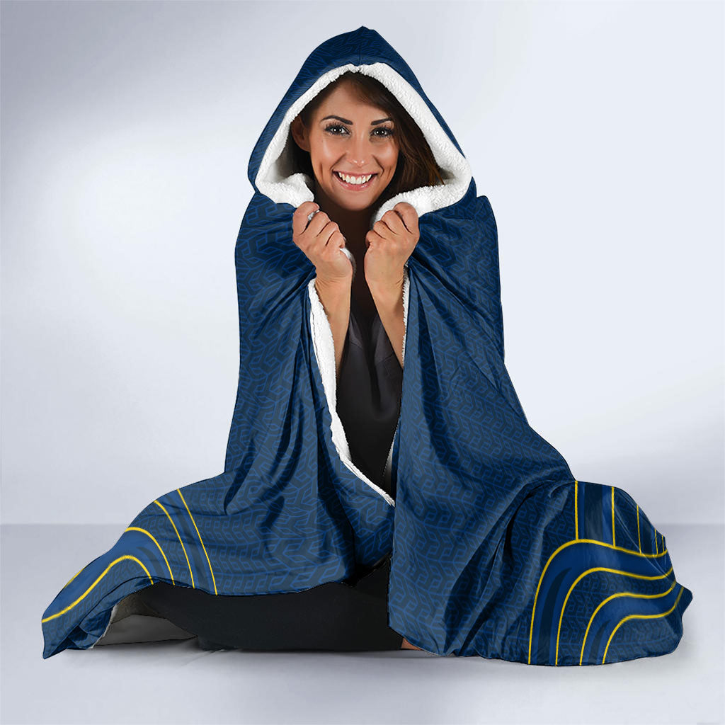 Parramatta Eels Rugby Mascot Hooded Blanket Australian Rugby Culture - Tribal Inspired Eel