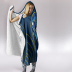 Parramatta Eels Rugby Mascot Hooded Blanket Australian Rugby Culture - Tribal Inspired Eel