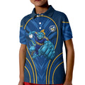 Parramatta Eels Rugby Mascot Kid Polo Shirt Australian Rugby Culture - Tribal Inspired Eel