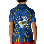 Parramatta Eels Rugby Mascot Kid Polo Shirt Australian Rugby Culture - Tribal Inspired Eel