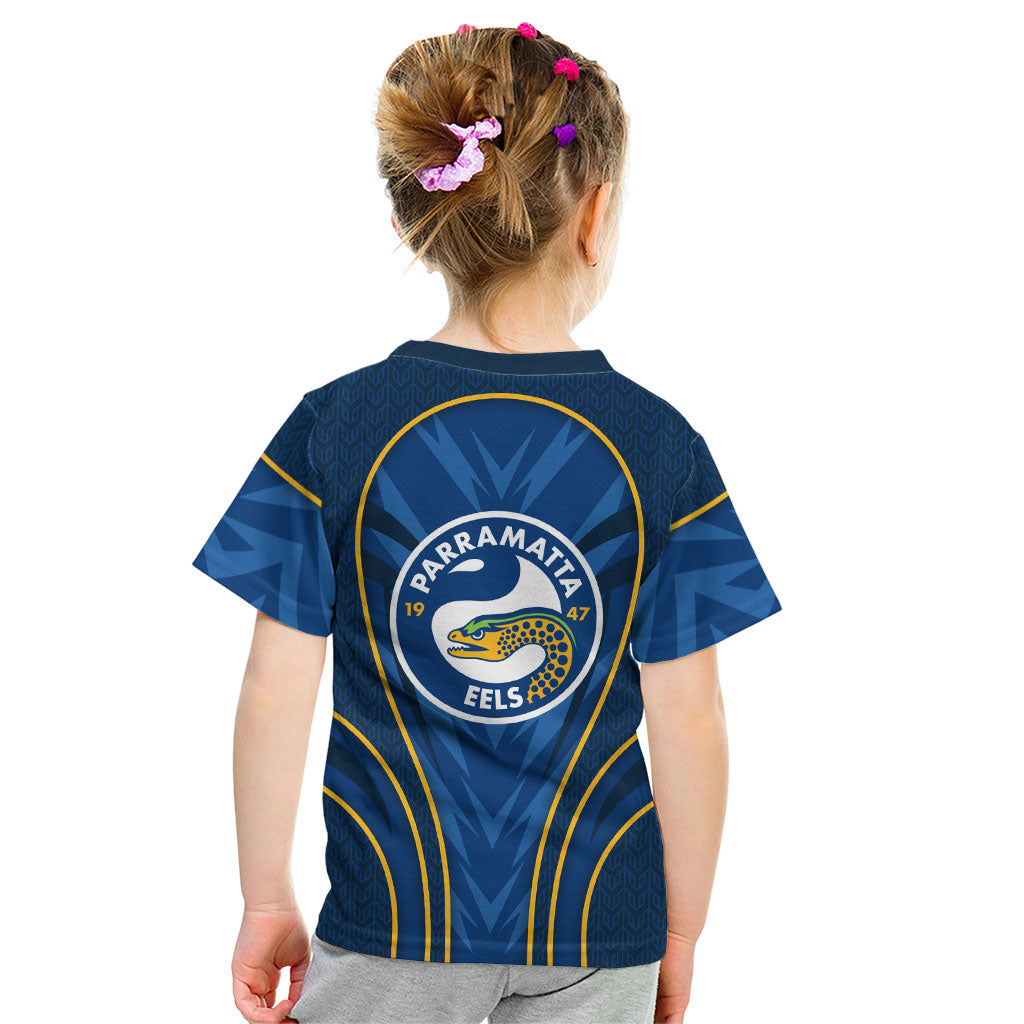 Parramatta Eels Rugby Mascot Kid T Shirt Australian Rugby Culture - Tribal Inspired Eel