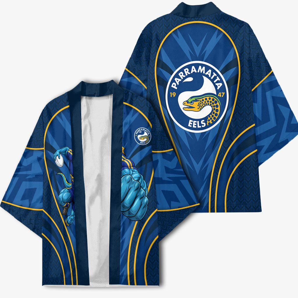 Parramatta Eels Rugby Mascot Kimono Australian Rugby Culture - Tribal Inspired Eel