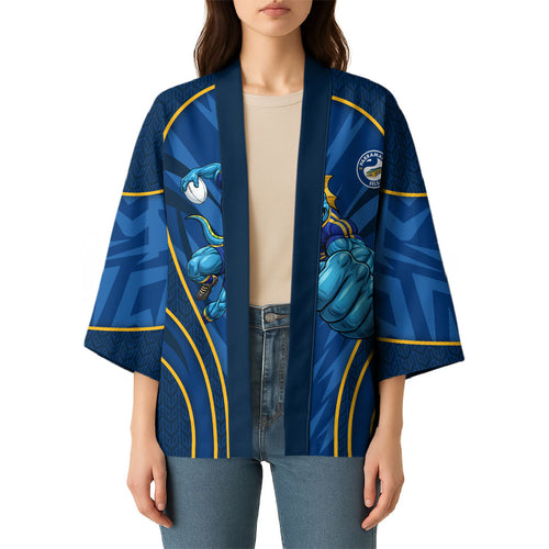 Parramatta Eels Rugby Mascot Kimono Australian Rugby Culture - Tribal Inspired Eel