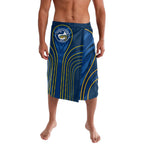 Parramatta Eels Rugby Mascot Lavalava Australian Rugby Culture - Tribal Inspired Eel
