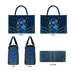 Parramatta Eels Rugby Mascot Leather Bag Australian Rugby Culture - Tribal Inspired Eel