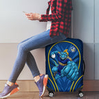 Parramatta Eels Rugby Mascot Luggage Cover Australian Rugby Culture - Tribal Inspired Eel