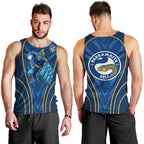 Parramatta Eels Rugby Mascot Men Tank Top Australian Rugby Culture - Tribal Inspired Eel