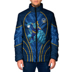Parramatta Eels Rugby Mascot Padded Jacket Australian Rugby Culture - Tribal Inspired Eel