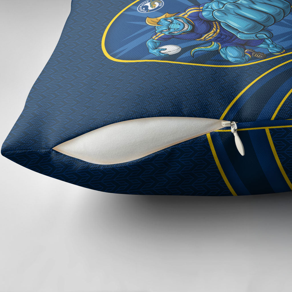 Parramatta Eels Rugby Mascot Pillow Cover Australian Rugby Culture - Tribal Inspired Eel