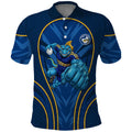Parramatta Eels Rugby Mascot Polo Shirt Australian Rugby Culture - Tribal Inspired Eel