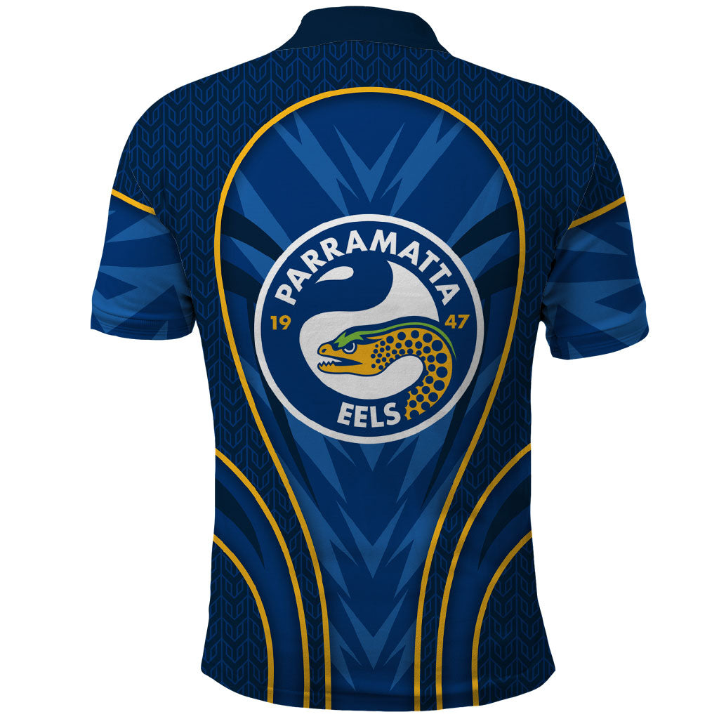 Parramatta Eels Rugby Mascot Polo Shirt Australian Rugby Culture - Tribal Inspired Eel