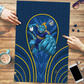 Parramatta Eels Rugby Mascot Puzzle Australian Rugby Culture - Tribal Inspired Eel