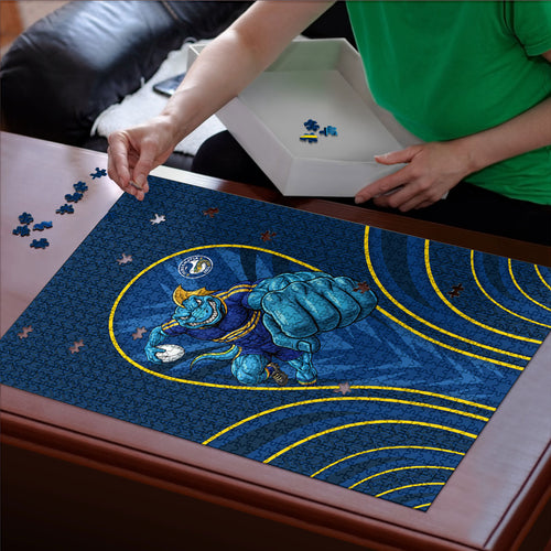 Parramatta Eels Rugby Mascot Puzzle Australian Rugby Culture - Tribal Inspired Eel