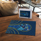 Parramatta Eels Rugby Mascot Puzzle Australian Rugby Culture - Tribal Inspired Eel