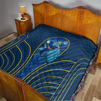Parramatta Eels Rugby Mascot Quilt Australian Rugby Culture - Tribal Inspired Eel