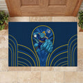 Parramatta Eels Rugby Mascot Rubber Doormat Australian Rugby Culture - Tribal Inspired Eel