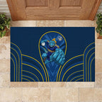 Parramatta Eels Rugby Mascot Rubber Doormat Australian Rugby Culture - Tribal Inspired Eel