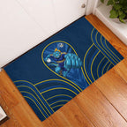 Parramatta Eels Rugby Mascot Rubber Doormat Australian Rugby Culture - Tribal Inspired Eel