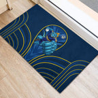 Parramatta Eels Rugby Mascot Rubber Doormat Australian Rugby Culture - Tribal Inspired Eel
