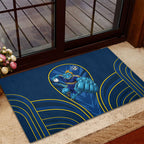 Parramatta Eels Rugby Mascot Rubber Doormat Australian Rugby Culture - Tribal Inspired Eel