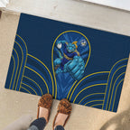 Parramatta Eels Rugby Mascot Rubber Doormat Australian Rugby Culture - Tribal Inspired Eel