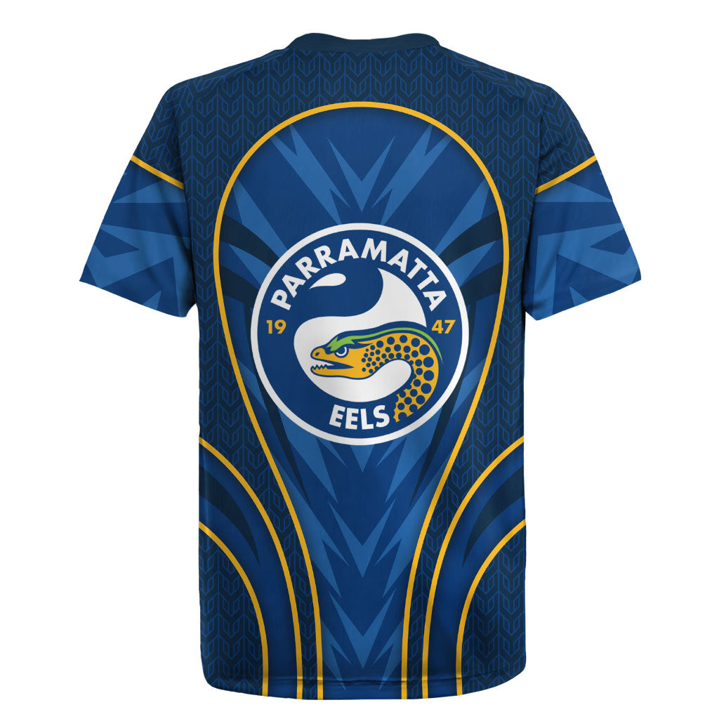 Parramatta Eels Rugby Mascot Rugby Jersey Australian Rugby Culture - Tribal Inspired Eel