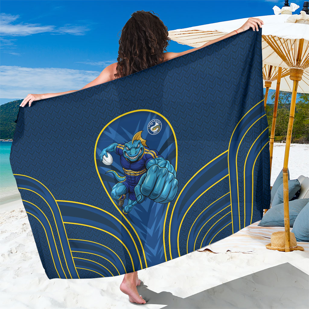 Parramatta Eels Rugby Mascot Sarong Australian Rugby Culture - Tribal Inspired Eel