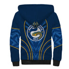 Parramatta Eels Rugby Mascot Sherpa Hoodie Australian Rugby Culture - Tribal Inspired Eel