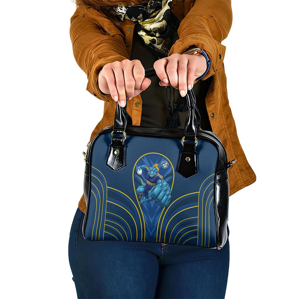 Parramatta Eels Rugby Mascot Shoulder Handbag Australian Rugby Culture - Tribal Inspired Eel
