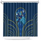 Parramatta Eels Rugby Mascot Shower Curtain Australian Rugby Culture - Tribal Inspired Eel