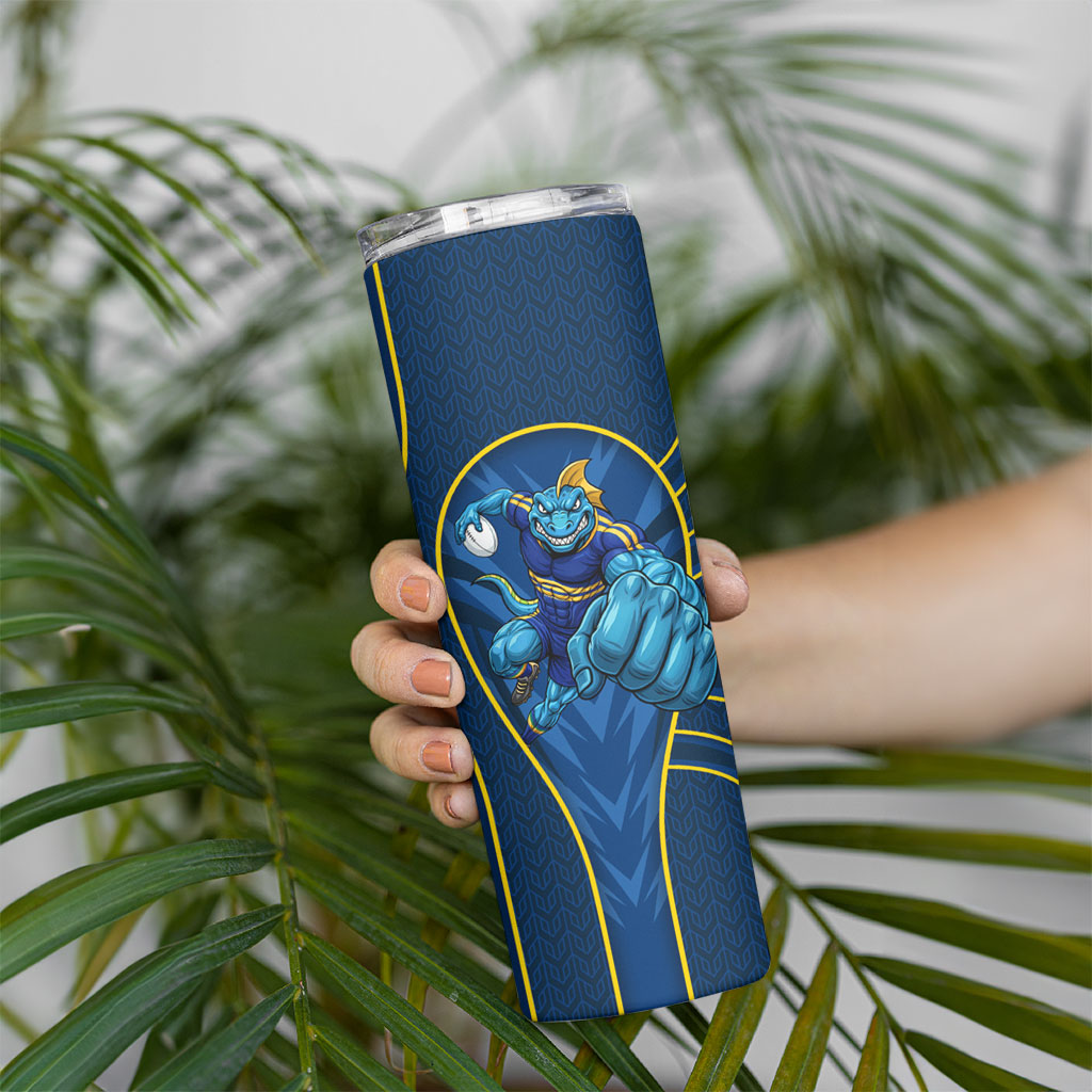 Parramatta Eels Rugby Mascot Skinny Tumbler Australian Rugby Culture - Tribal Inspired Eel