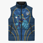 Parramatta Eels Rugby Mascot Sleeveless Puffer Jacket Australian Rugby Culture - Tribal Inspired Eel