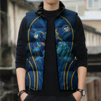 Parramatta Eels Rugby Mascot Sleeveless Puffer Jacket Australian Rugby Culture - Tribal Inspired Eel