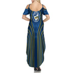 Parramatta Eels Rugby Mascot Summer Maxi Dress Australian Rugby Culture - Tribal Inspired Eel