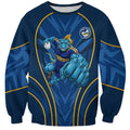 Parramatta Eels Rugby Mascot Sweatshirt Australian Rugby Culture - Tribal Inspired Eel