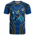 Parramatta Eels Rugby Mascot T Shirt Australian Rugby Culture - Tribal Inspired Eel