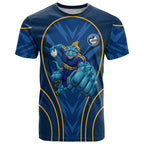 Parramatta Eels Rugby Mascot T Shirt Australian Rugby Culture - Tribal Inspired Eel