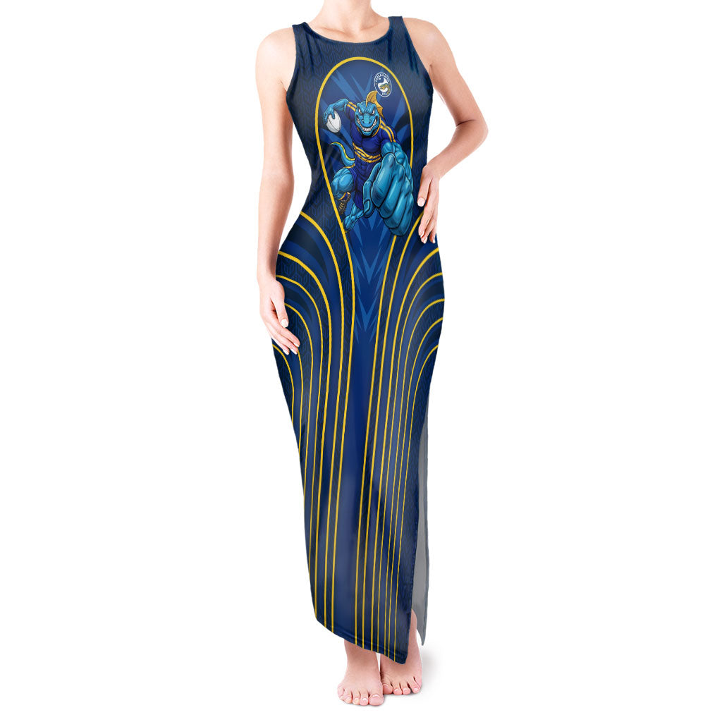 Parramatta Eels Rugby Mascot Tank Maxi Dress Australian Rugby Culture - Tribal Inspired Eel