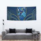 Parramatta Eels Rugby Mascot Tapestry Australian Rugby Culture - Tribal Inspired Eel