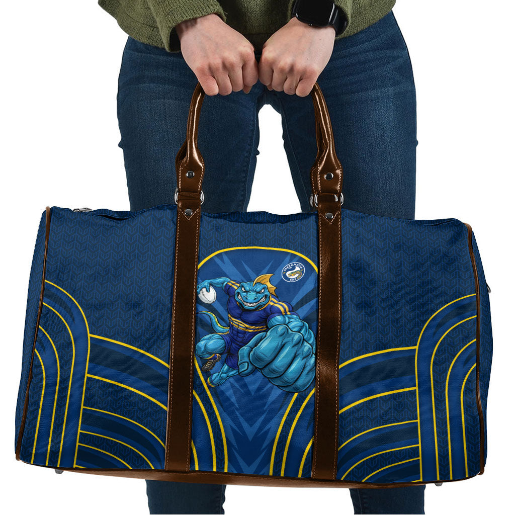Parramatta Eels Rugby Mascot Travel Bag Australian Rugby Culture - Tribal Inspired Eel