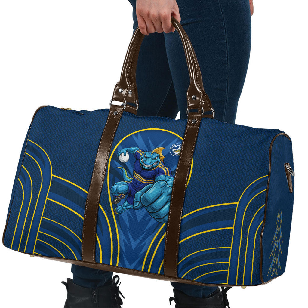 Parramatta Eels Rugby Mascot Travel Bag Australian Rugby Culture - Tribal Inspired Eel