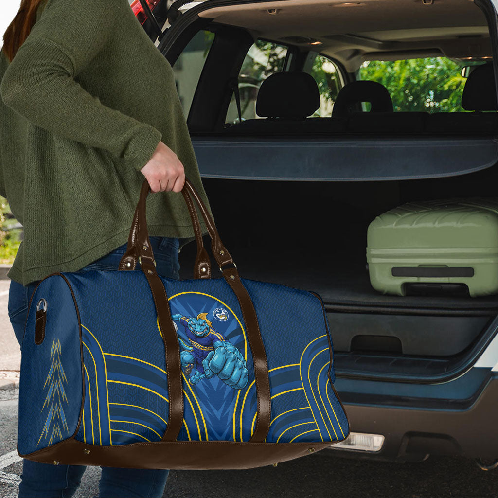 Parramatta Eels Rugby Mascot Travel Bag Australian Rugby Culture - Tribal Inspired Eel