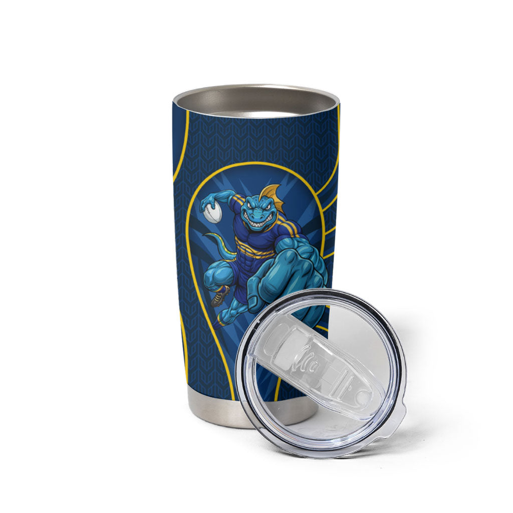 Parramatta Eels Rugby Mascot Tumbler Cup Australian Rugby Culture - Tribal Inspired Eel
